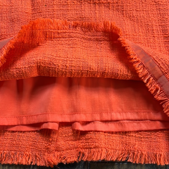 J. Crew Orange Tweed Sleeveless Sheath Dress - Picture 10 of 15